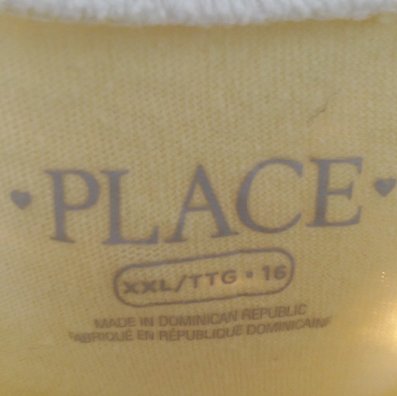 Children's Place Size XXL Yellow Graphic T-Shirt - Picture 3 of 3